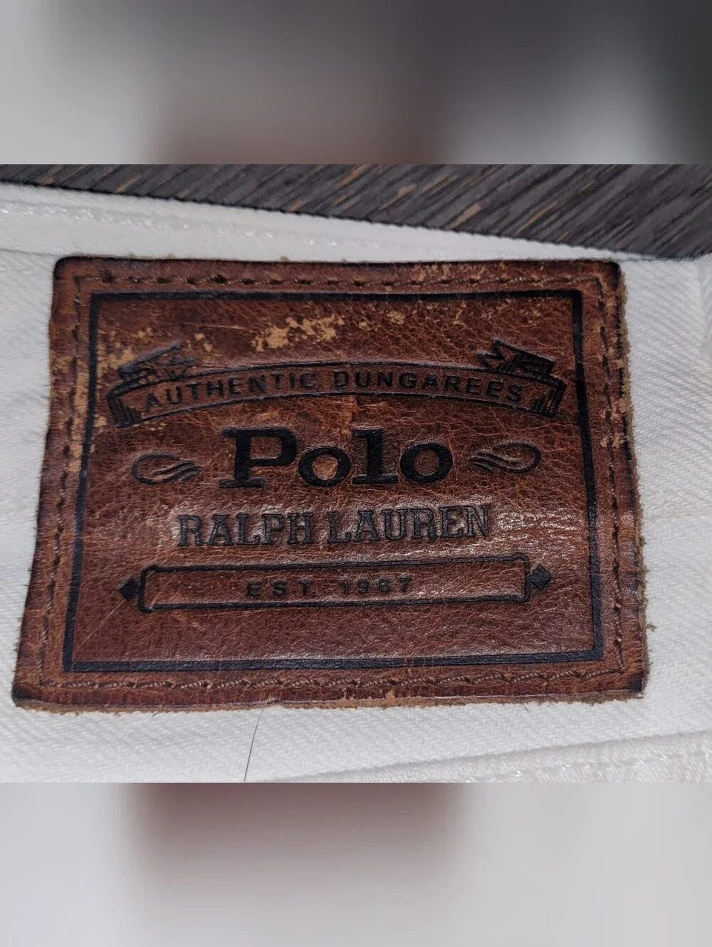 Ralph Lauren Slim Straight White Men's Jeans